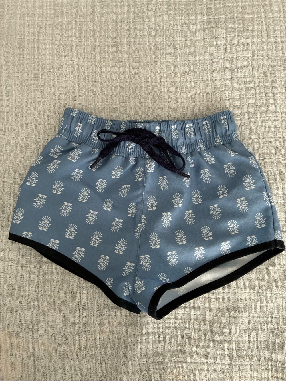 Minnow Swim Blue Block Print Rashguard Set 2T - Picture 5 of 7